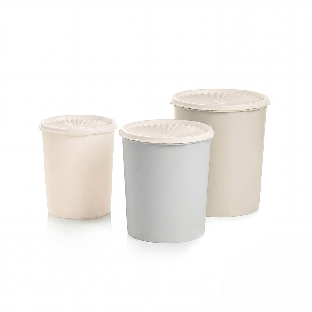 Tupper Ware Classic Decorator Canister Set of 3