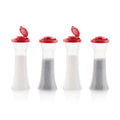 Tupper Ware Hourglass Salt and Pepper Shakers | Large Set of 4