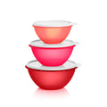 Tupper Ware Classic Wonderlier® Bowl | Set of 3 | Red