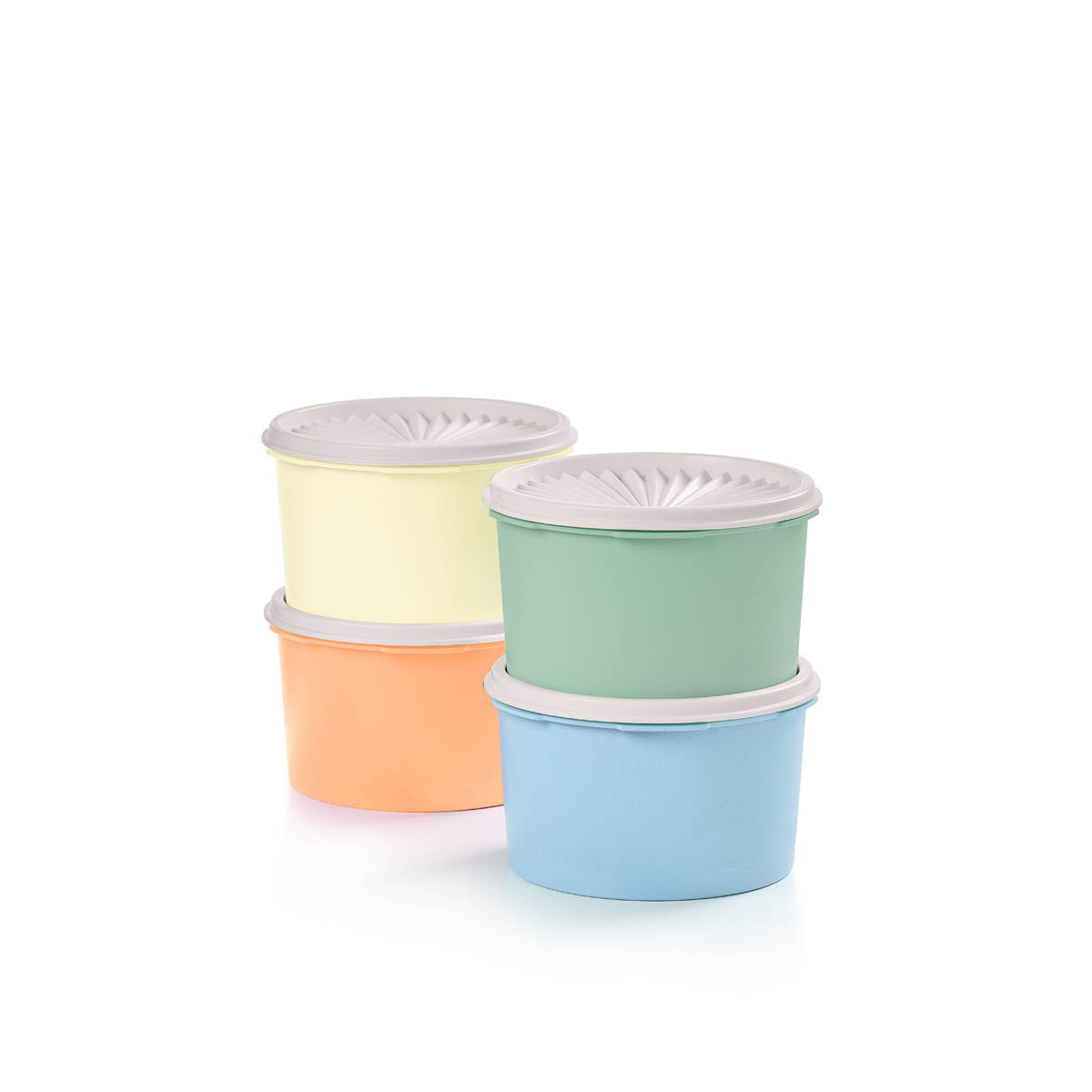 Tupper Ware Vintage Small Decorator Canisters (Dreamy Pastels)